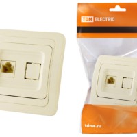 Розетка ПК RJ-45 сл. кость “Валдай” TDM