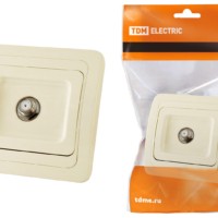 Розетка ТВ (SAT) F-типа сл. кость “Валдай” TDM