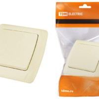 Выключатель 1кл. 10А cл.кость Онега TDM