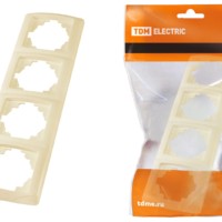 Рамка 4-х постовая горизонтальная сл. кость “Онега” TDM