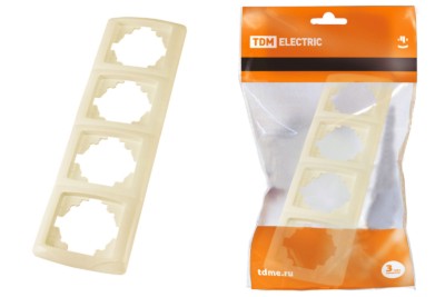 Рамка 4-х постовая горизонтальная сл. кость “Онега” TDM