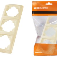 Рамка 3-х постовая вертикальная сл. кость “Онега” TDM