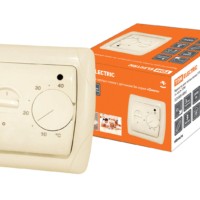 Термостат для теплых полов ТТП 16А 250В с датчиком 3м “Онега” сл. кость TDM