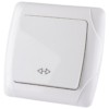 Выключатель 1кл. проходной 10А белый Онега TDM