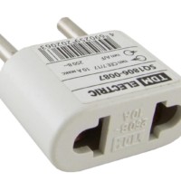Переходник (тип CEE 7/17 – тип А/F) плоский 10А макс. 250В белый TDM