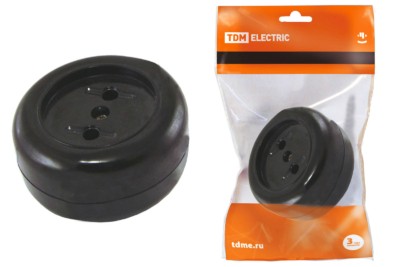 Розетка 2П 16А макс. о/у “Ретро” (карболит) TDM