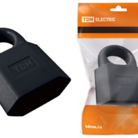 Кабельная розетка 2П 10А 250B (под евровилку CEE 7/16) с з/ш с кольцом черная TDM