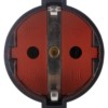 Кабельная розетка рифленая 2П+З 16А 250B черная TDM