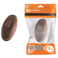 Выключатель на шнур 6А 250В ЭКО бук/венге TDM