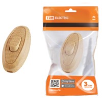 Выключатель на шнур 6А 250В ЭКО сосна TDM