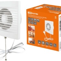Вентилятор бытовой настенный 150 СВп, с выключателем и проводом 1,3 м, TDM