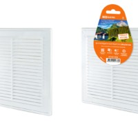 Решетка разъемная с москитной сеткой, бел. 250х250 TDM