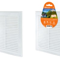 Решетка разъемная с москитной сеткой, бел. 183х253 TDM