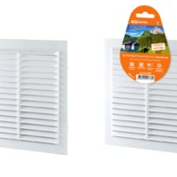 Решетка неразъемная с москитной сеткой, бел. 190х190 TDM