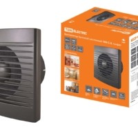 Вентилятор бытовой настенный 150 С-3, графит TDM