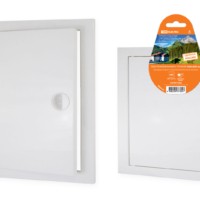 Люк ревизионный с ручкой 200х200, белый TDM