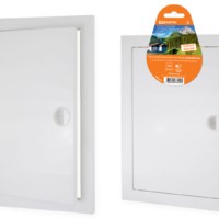 Люк ревизионный с ручкой 200х300, белый TDM