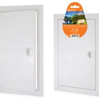 Люк ревизионный с ручкой 200х400, белый TDM