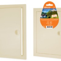 Люк ревизионный с ручкой 150х200, слоновая кость TDM