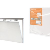 Люк под плитку, алюминиевый, съемный, нажимной, ограничитель-цепочка, 500х300, TDM