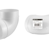 Колено для круглых воздуховодов, D100, TDM