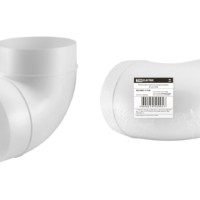 Колено для круглых воздуховодов, D125, TDM