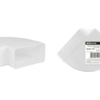 Соединительное колено горизонтальное 90 гр. для прямоугольных воздуховодов, 55х110, TDM