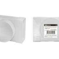 Тройник соединитель прямоугольного воздуховода с круглым, 55х110/D100, TDM