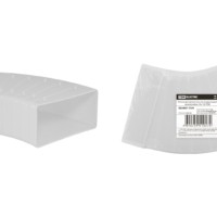 Колено для прямоугольных воздуховодов разноугловое, 55х110, TDM