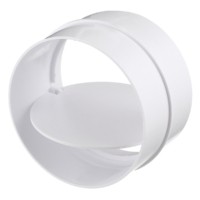 Соединитель для круглых воздуховодов с обр. клапаном, D150, TDM