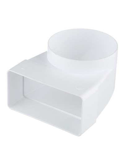 Соединительное колено 90 гр. плоск. воздух. с кругл. 60х120/D100, TDM