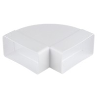 Соединительное колено горизонтальное 90 гр. для прямоугольных воздуховодов, 60х120, TDM