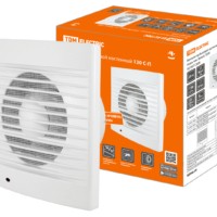 Вентилятор бытовой настенный, 120 С-П, подш. кач, белый, TDM