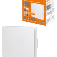 Вентилятор бытовой настенный, 100 С-Н, декоративная накладка, белый, TDM