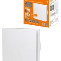 Вентилятор бытовой настенный, 120 С-Н, декоративная накладка, белый, TDM