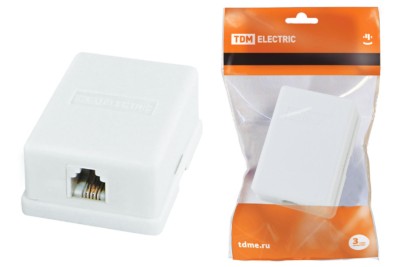 Розетка ТФ 1×6Р-4С TDM