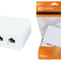 Розетка ПК 2xRJ-45 TDM