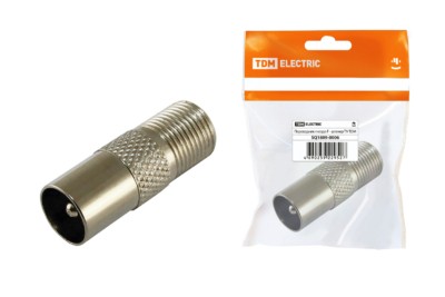 Переходник гнездо F – штекер ТВ TDM