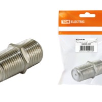 Переходник гнездо F – гнездо F, инд. упаковка TDM