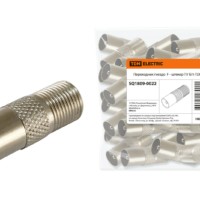 Переходник гнездо F – штекер ТВ б/п TDM