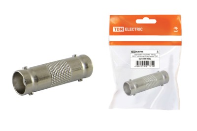 Переходник гнездо BNC – гнездо BNC (I – коннектор), инд. упаковка TDM