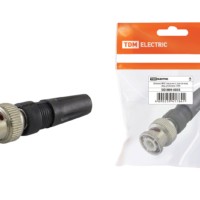 Штекер BNC под винт с колпачком, инд. упаковка TDM