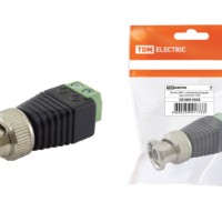 Штекер BNC с клеммной колодкой, инд. упаковка TDM