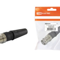 Гнездо BNC под винт с колпачком, инд. упаковка TDM