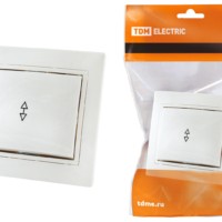 Выключатель 1кл. проходной 10А белый Таймыр TDM