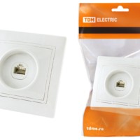 Розетка ТФ RJ11 белая “Таймыр” TDM