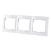 Рамка 3-х постовая горизонтальная белая "Таймыр" TDM