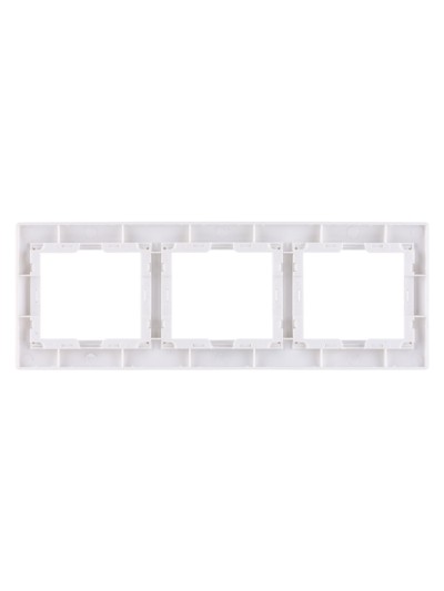 Рамка 3-х постовая горизонтальная белая "Таймыр" TDM — изображение 4