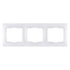 Рамка 3-х постовая горизонтальная белая "Таймыр" TDM
