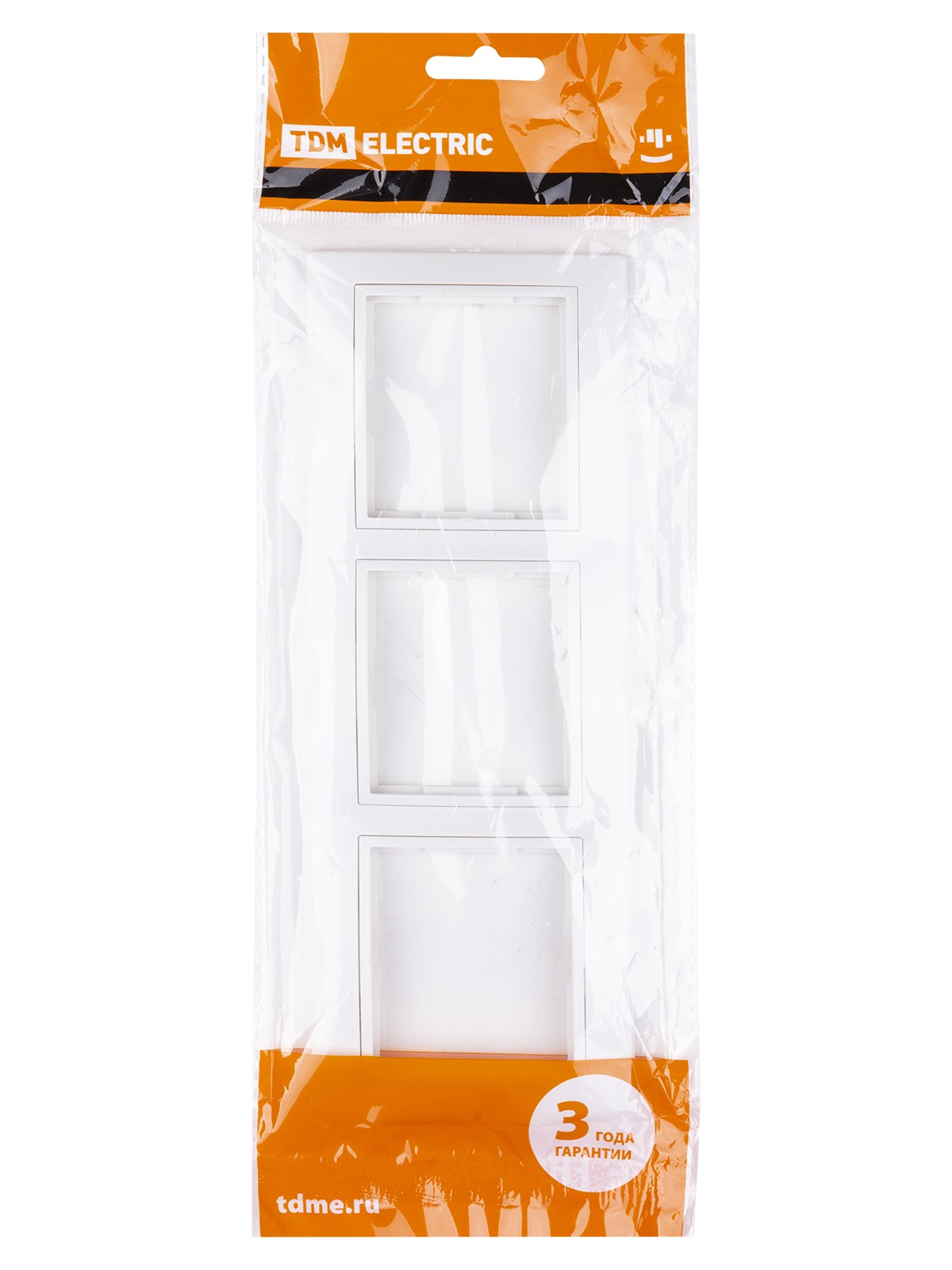 Рамка 3-х постовая горизонтальная белая "Таймыр" TDM — изображение 5